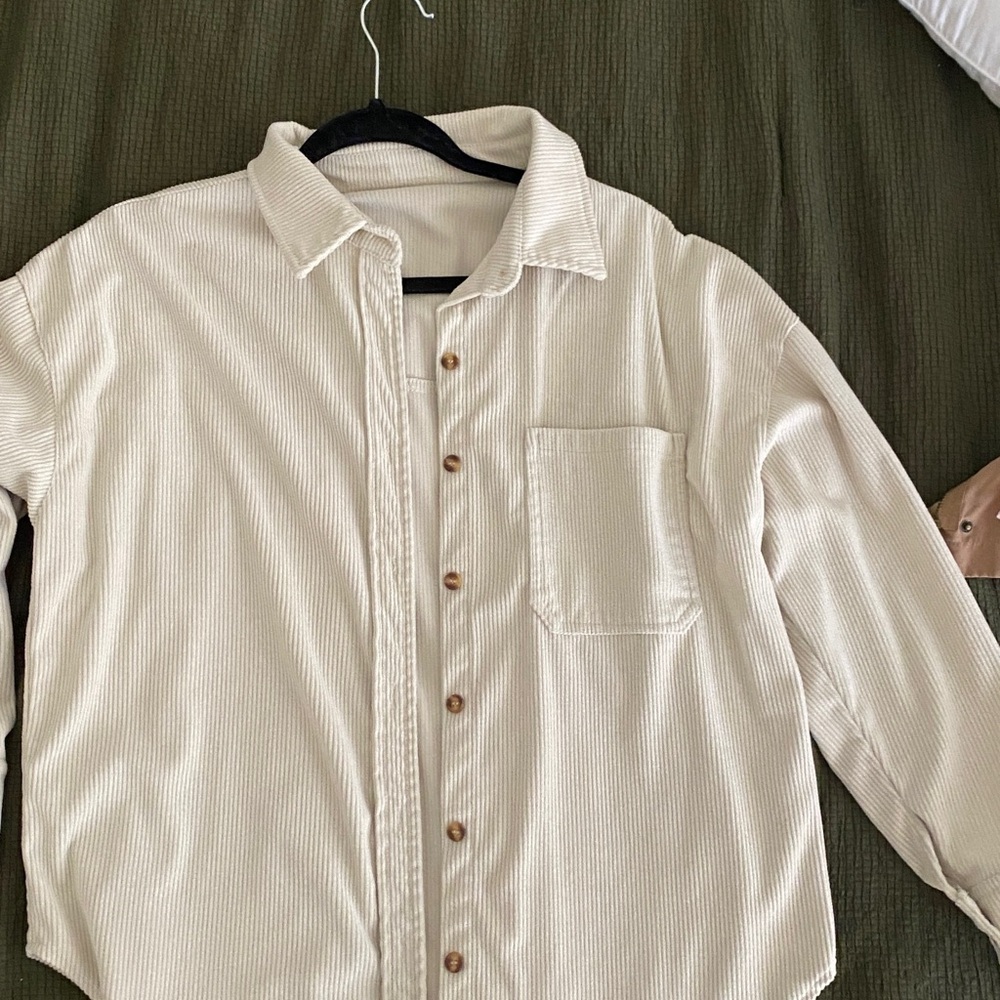 Cream Button-Up Shirt
